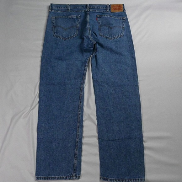 Levis 38 x 32 505 Straight‎ Fit Light Stonewash Denim Jeans - Picture 7 of 12